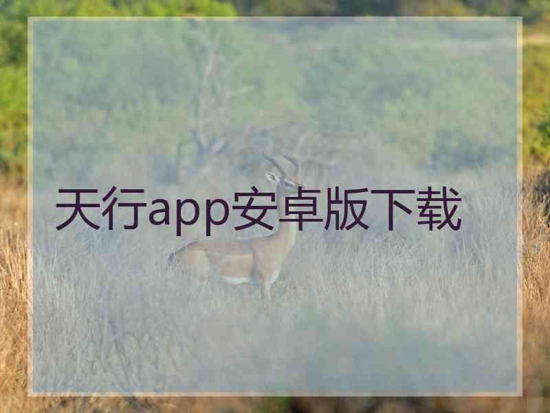 天行app安卓版下载