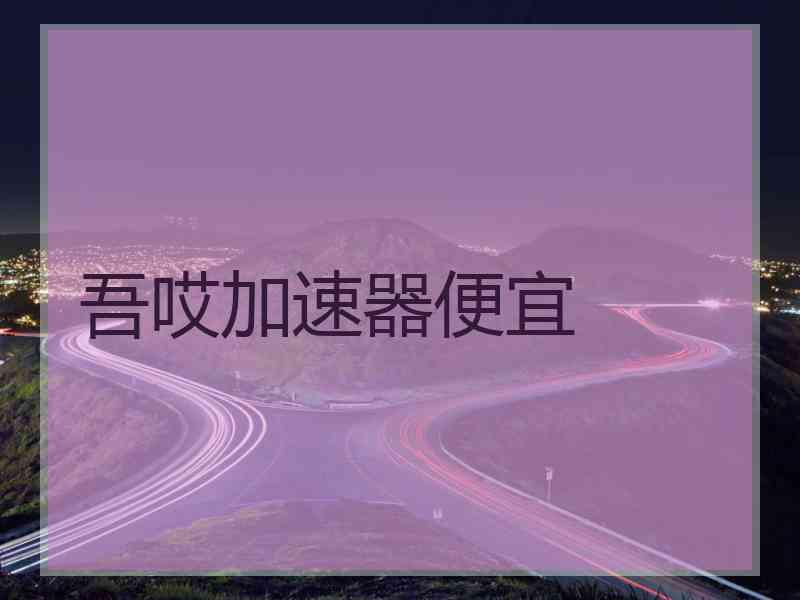 吾哎加速器便宜