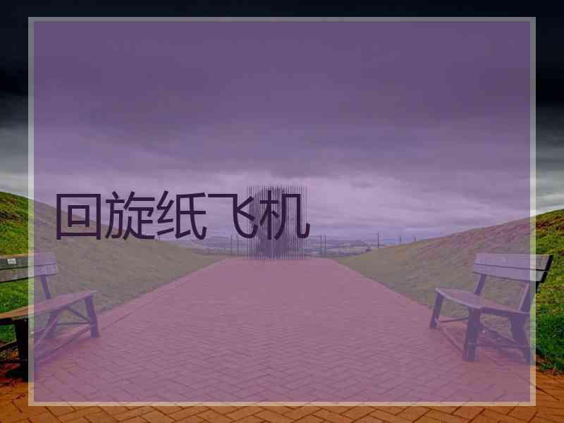 回旋纸飞机