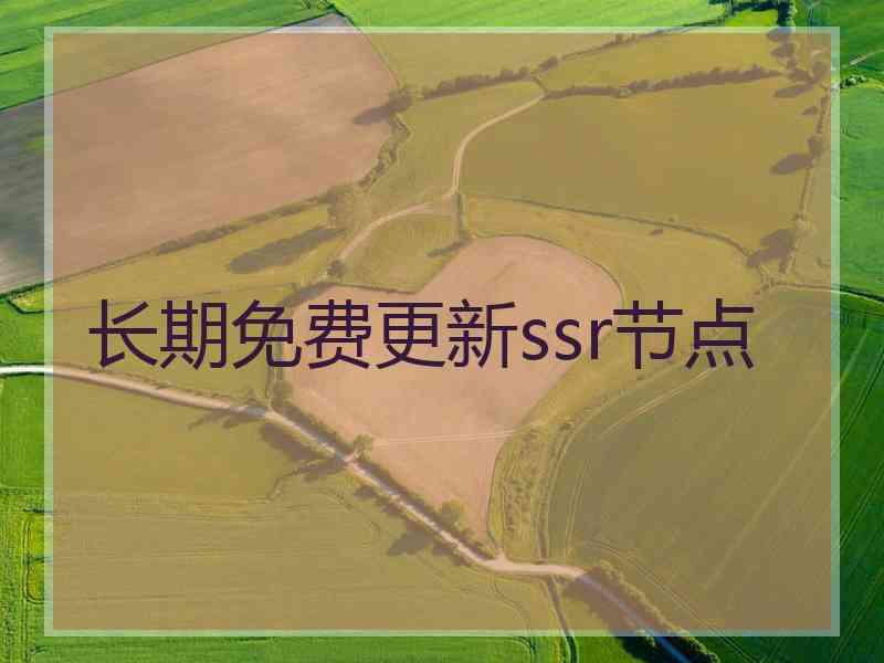 长期免费更新ssr节点