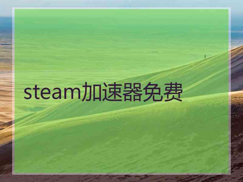 steam加速器免费